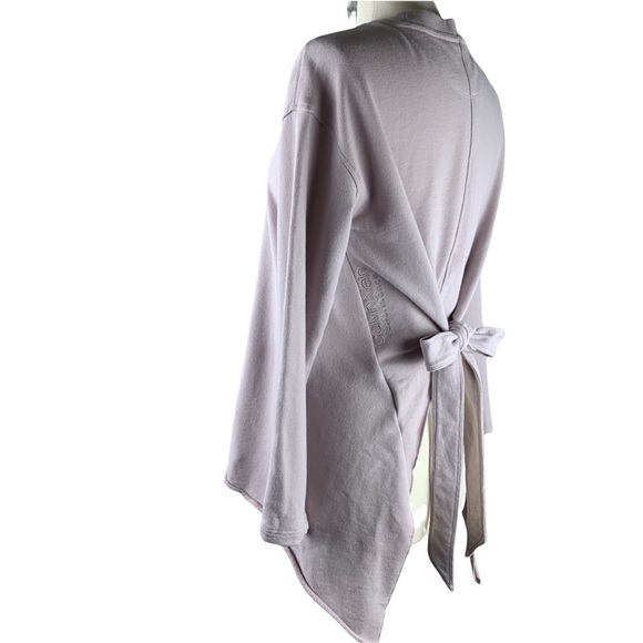 Calvin Klein Performance Dusty Rose Sweatshirt with Tie Backs Size - Picture 4 of 8